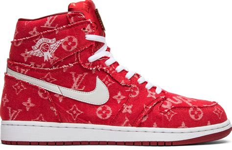 louis vuitton red jordans|air jordan 1 louis vuitton.